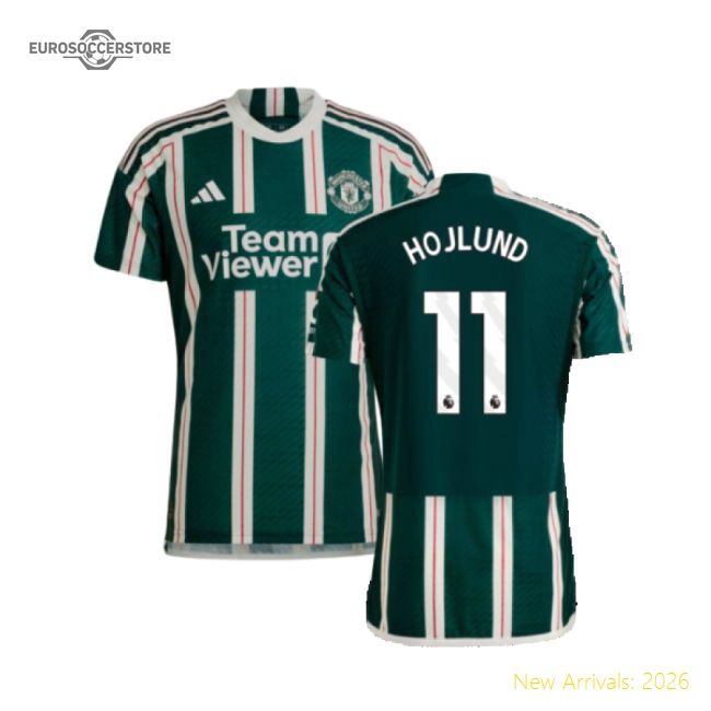 2023-2024 Man Utd Authentic Away Shirt (Hojlund 11)-Football Jersey Hub