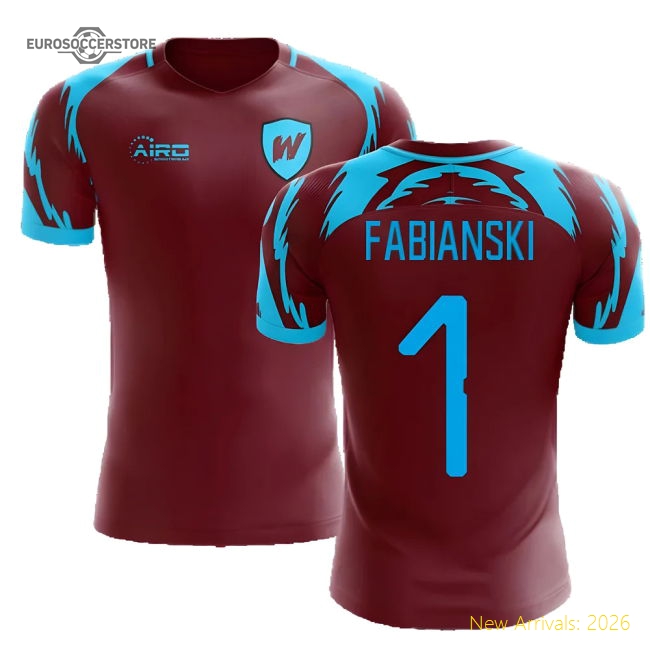 2025-2026 West Ham Home Concept Football Shirt (FABIANSKI 1)-Vantage Point Soccer