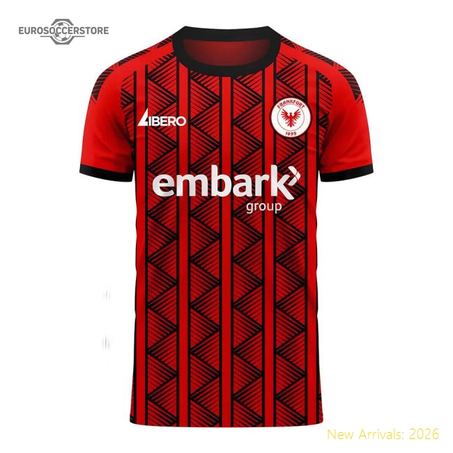 Eintracht Frankfurt 2024-2025 Home Gear Eintracht Frankfurt Concept Fo...-Jersey Chest: 2026 World Cup Soccer Kits