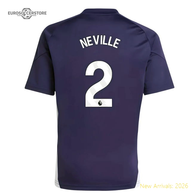 2025-2026 Man Utd Training Jersey (Aurora Plum) - Kids (Neville 2)-Football Jersey Hub