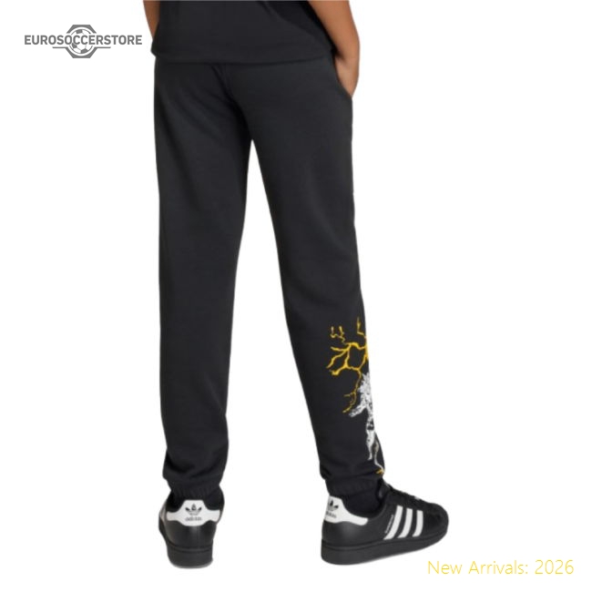 2025-2026 Real Madrid Marvel Pants (Black) - Kids-BuySoccerJersey Hub
