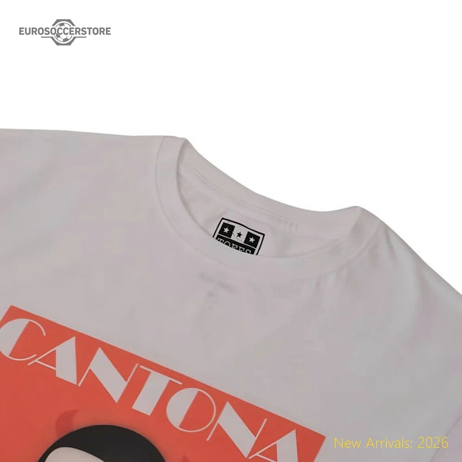 Manchester Reds Retro Cantona T-Shirt (White)-Football Jersey Hub