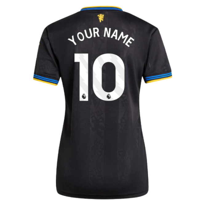 2025-2026 Man Utd Authentic Third Shirt (Womens) (Your Name)-Football Jersey Hub