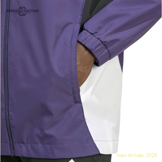 2025-2026 Man Utd Allweather Jacket (Aurora Plum)-Football Jersey Hub