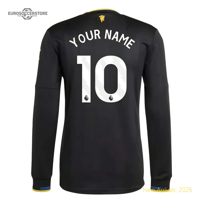2025-2026 Man Utd Authentic Long Sleeve Third Shirt (Your Name)-Football Jersey Hub