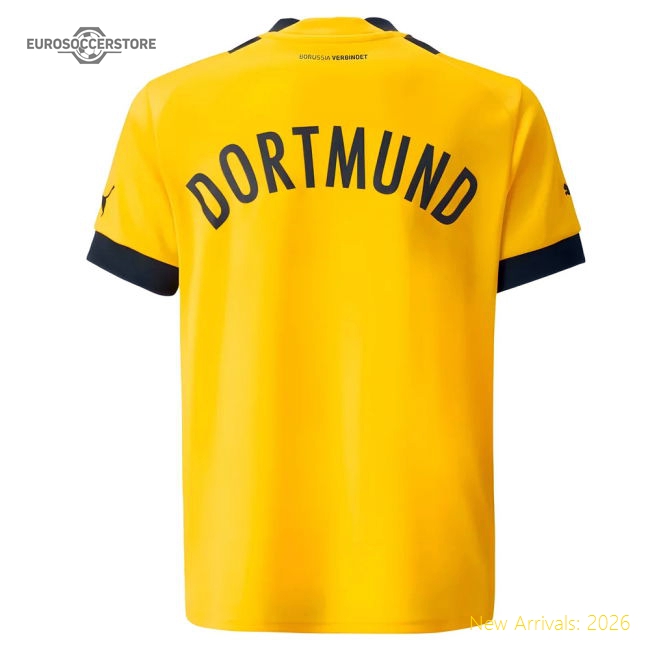 Borussia Dortmund 2022-2023 Home Gear Football Match Kit (Kids)-Jersey Chest: 2026 World Cup Soccer Kits