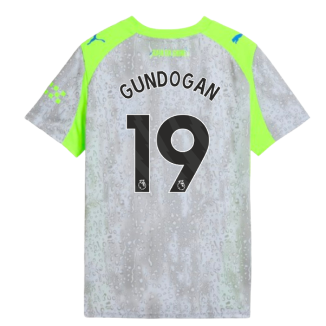 2025-2026 Man City Third Shirt (Kids) (Gundogan 19)-Football Jersey Hub