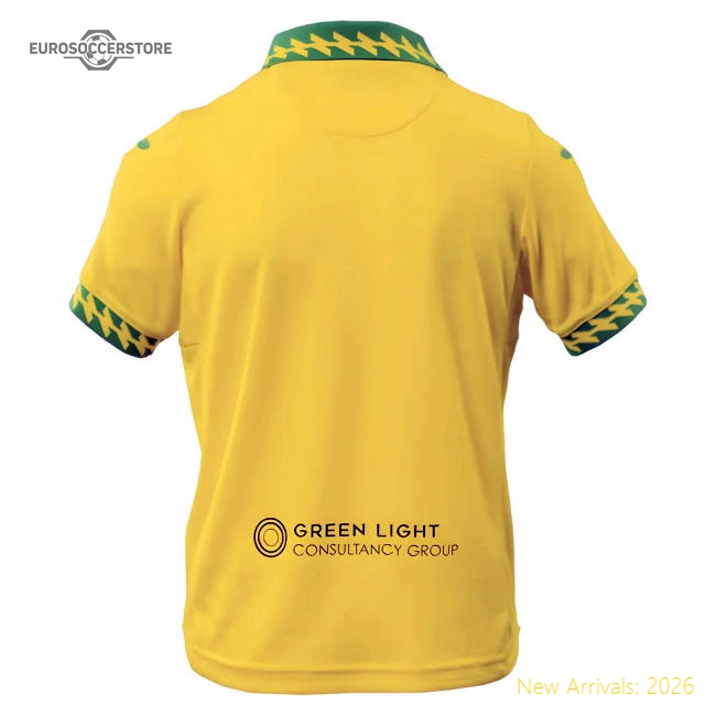 2025-2026 Norwich City Home Shirt - Kids-Vantage Point Soccer