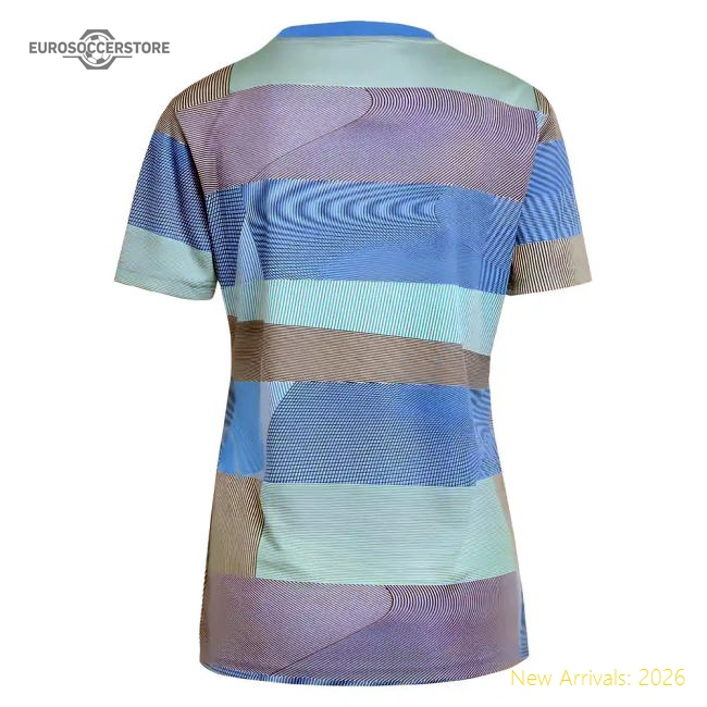 2025-2026 Real Madrid Pre-Match Shirt (Bluebird) - Womens-BuySoccerJersey Hub