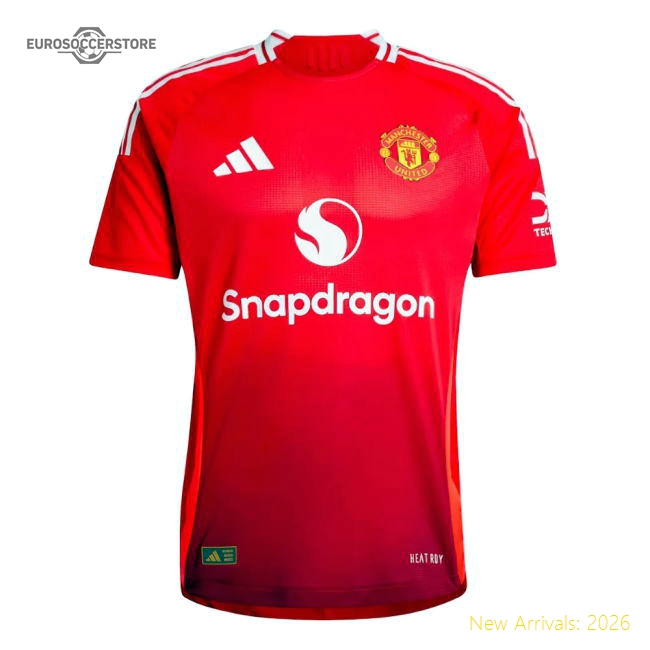 2024-2025 Man Utd Authentic Home Shirt (B.Fernandes 8)-Football Jersey Hub