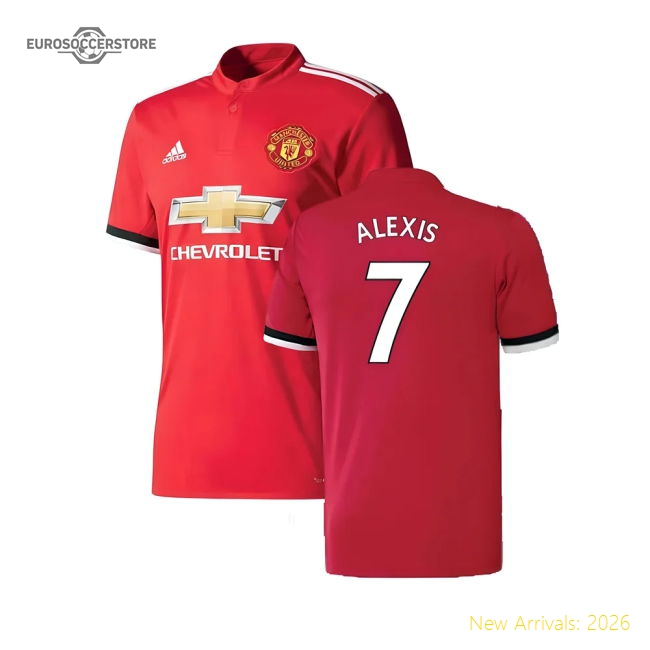 Manchester United 2017-18 Home Shirt ((Excellent) 4-5 Year) (Alexis 7)-Football Jersey Hub