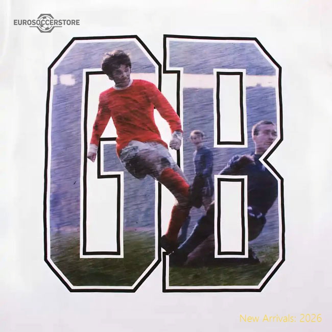 George Best GB1 T-Shirt (White)-Football Jersey Hub