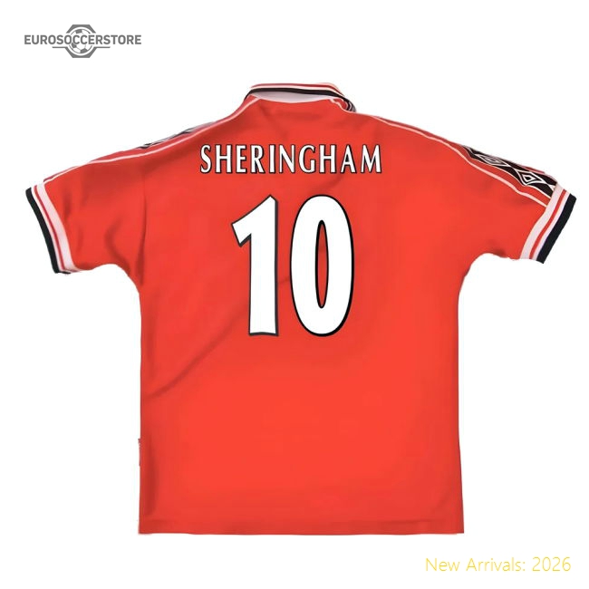 Manchester United 1998-2000 Home Shirt (XXL) (Excellent) (Sheringham 10)-Football Jersey Hub
