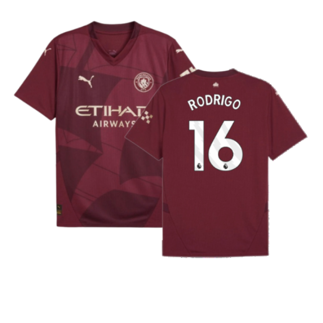 2024-2025 Man City Third Shirt (Rodrigo 16)-Football Jersey Hub