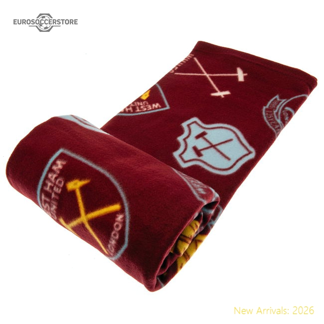 West Ham United FC Historic Crests Fleece Blanket-Vantage Point Soccer