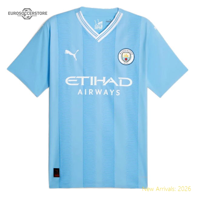 2023-2024 Man City Authentic Home Shirt (WRIGHT PHILLIPS 29)-Football Shirts Shop