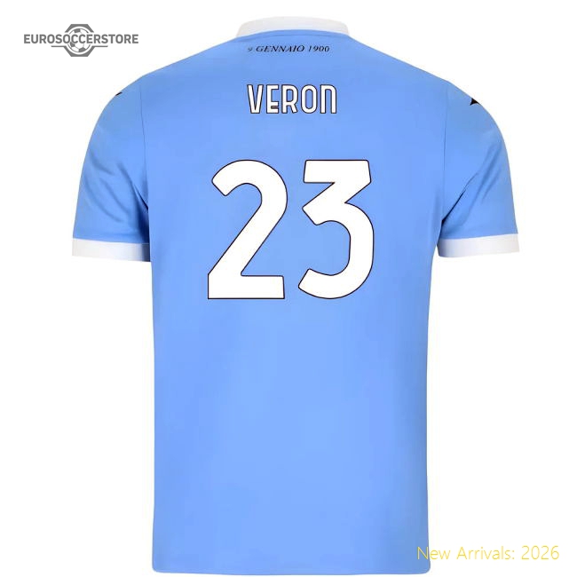 2025-2026 Lazio Home Shirt (Veron 23)-Vantage Point Soccer