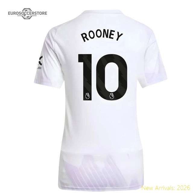 2025-2026 Man Utd Away Shirt (Womens) (Rooney 10)-Football Jersey Hub