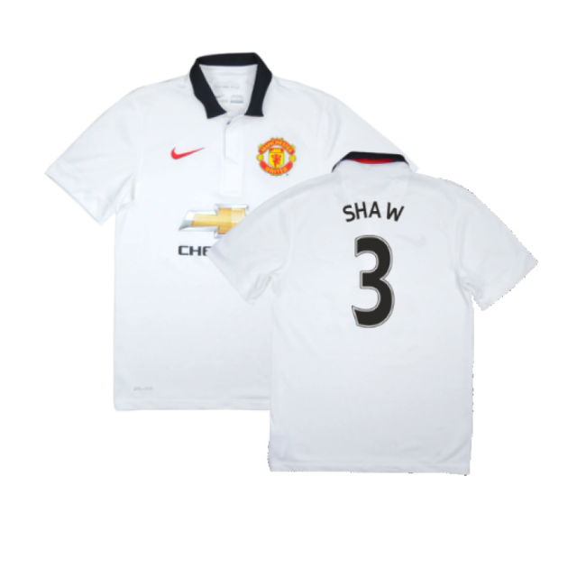 Manchester United 2014-15 Away Shirt (Very Good) (Shaw 3)-Football Jersey Hub