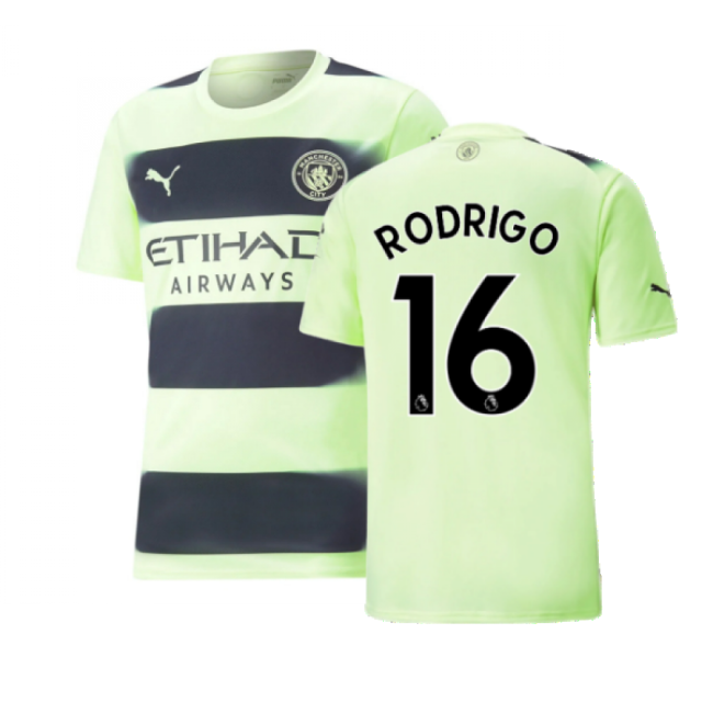 2022-2023 Man City Third Shirt (RODRIGO 16)-Football Jersey Hub