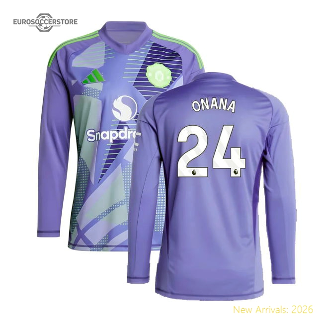 2024-2025 Man Utd Home LS Goalkeeper Shirt (Purple) (Onana 24)-Football Jersey Hub