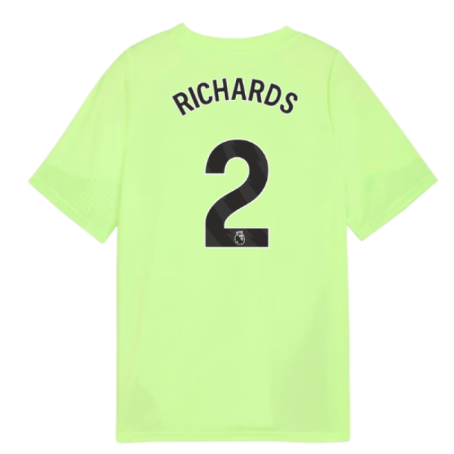 2025-2026 Man City Training Jersey (Fizzy Apple) - Kids (Richards 2)-Football Shirts Shop