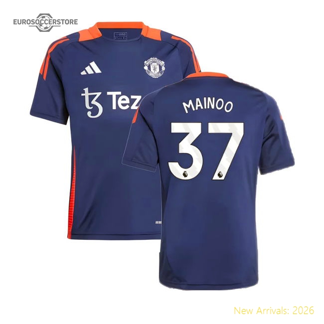 2024-2025 Man Utd Training Jersey (Night Indigo) - Kids (Mainoo 37)-Football Jersey Hub