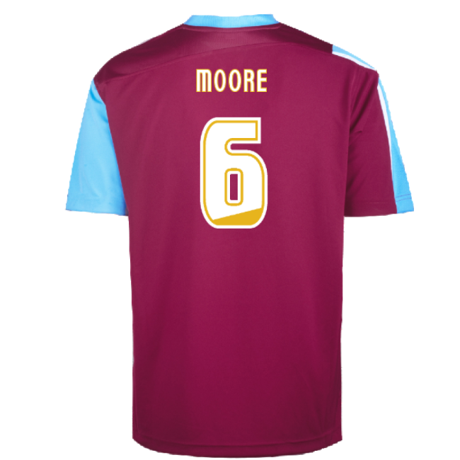 2005 West Ham Home Play Off Final Shirt (MOORE 6)-Vantage Point Soccer