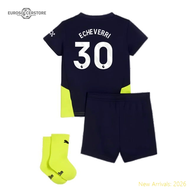 2024-2025 Man City Away Baby Kit (Echeverri 30)-Football Jersey Hub