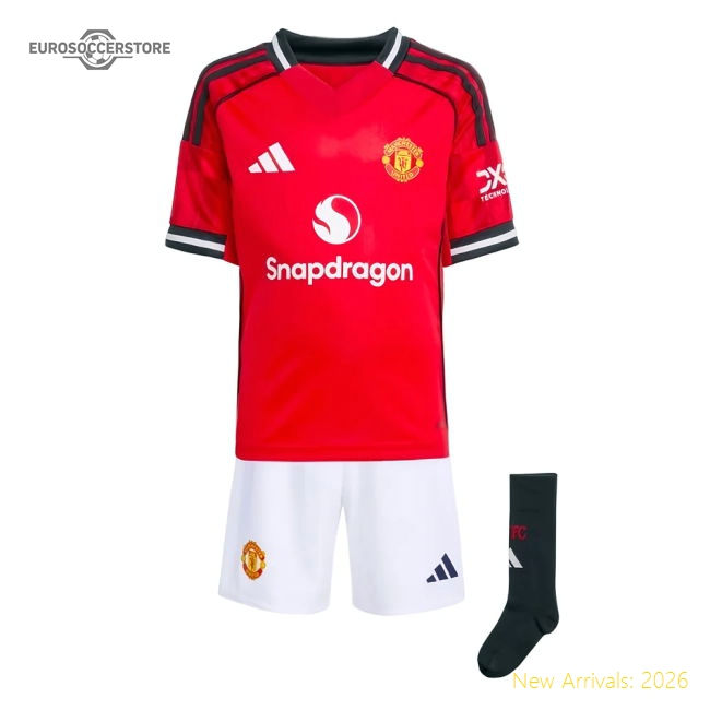 2025-2026 Man Utd Home Mini Kit (Charlton 9)-Football Jersey Hub