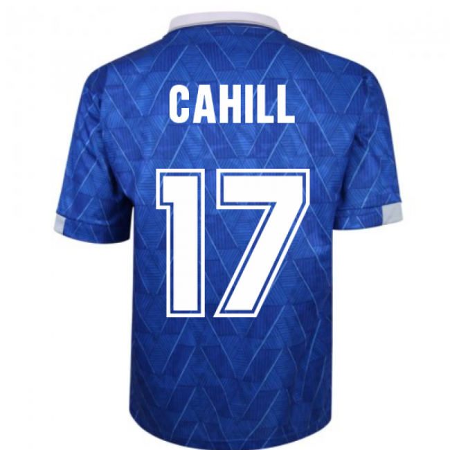Everton 1990 Home Retro Football Shirt (CAHILL 17)-Football Jersey Hub