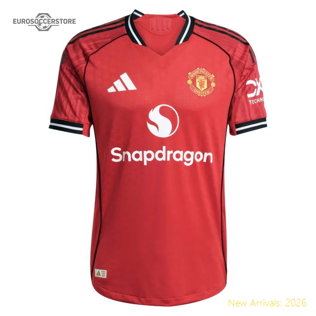2025-2026 Man Utd Authentic Home Shirt (B.Fernandes 8)-Football Jersey Hub
