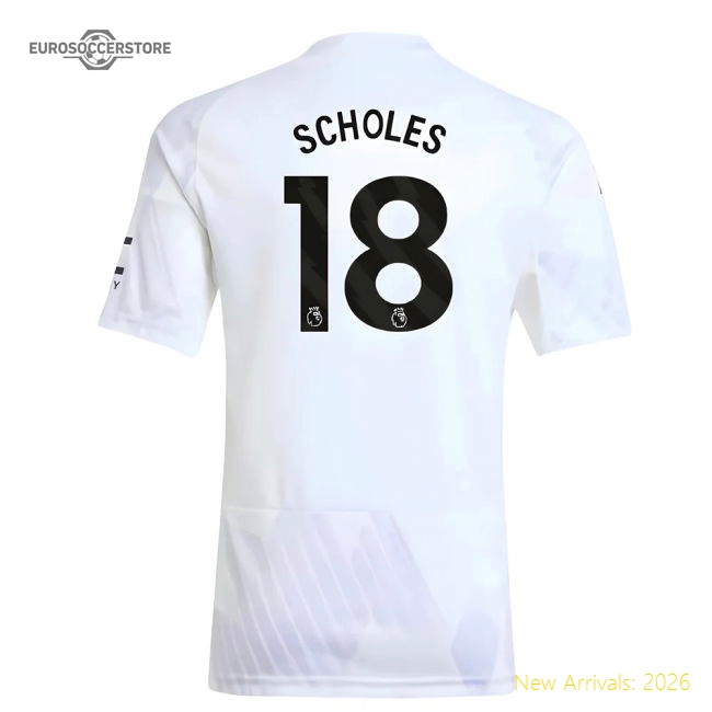 2025-2026 Man Utd Away Shirt (Kids) (Scholes 18)-Football Jersey Hub