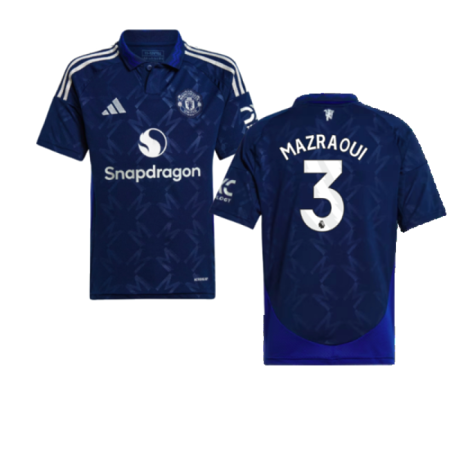 2024-2025 Man Utd Away Shirt (Kids) (Mazraoui 3)-Football Jersey Hub