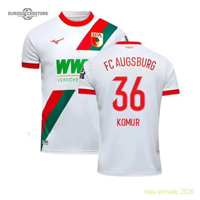 Fc Augsburg 2025-2026 Home Gear Football Football Top For Diehard Footba-Jersey Chest: 2026 World Cup Soccer Kits