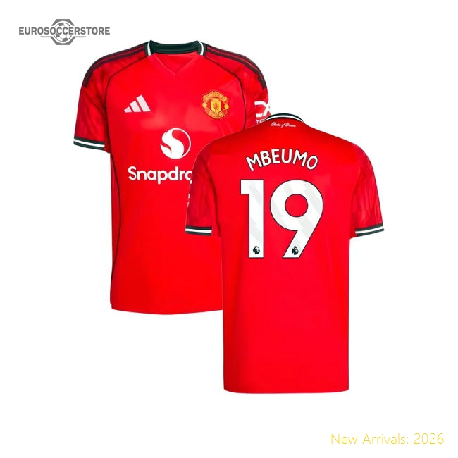 2025-2026 Man Utd Home Shirt (Mbeumo 19)-Football Jersey Hub