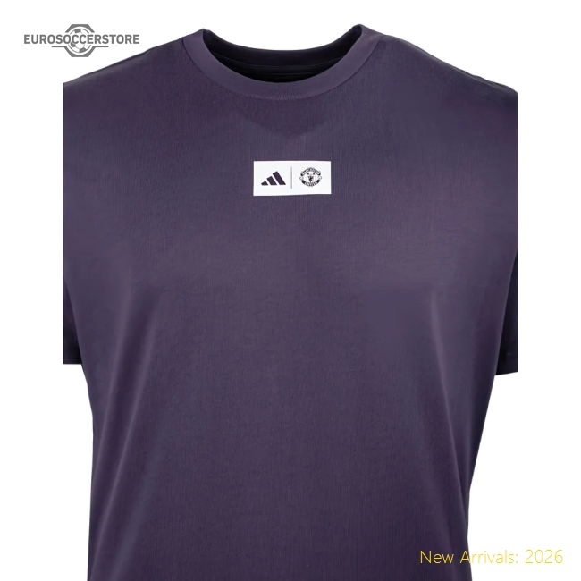2025-2026 Man Utd Seasonal Graphic Tee (Trace Purple)-Football Jersey Hub