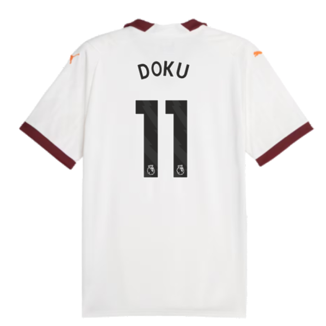 2023-2024 Man City Away Shirt (Doku 11)-Football Jersey Hub