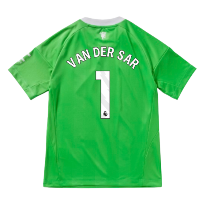 2025-2026 Man Utd Third Goalkeeper Shirt (Green) - Kids (Van Der Sar 1)-Football Jersey Hub