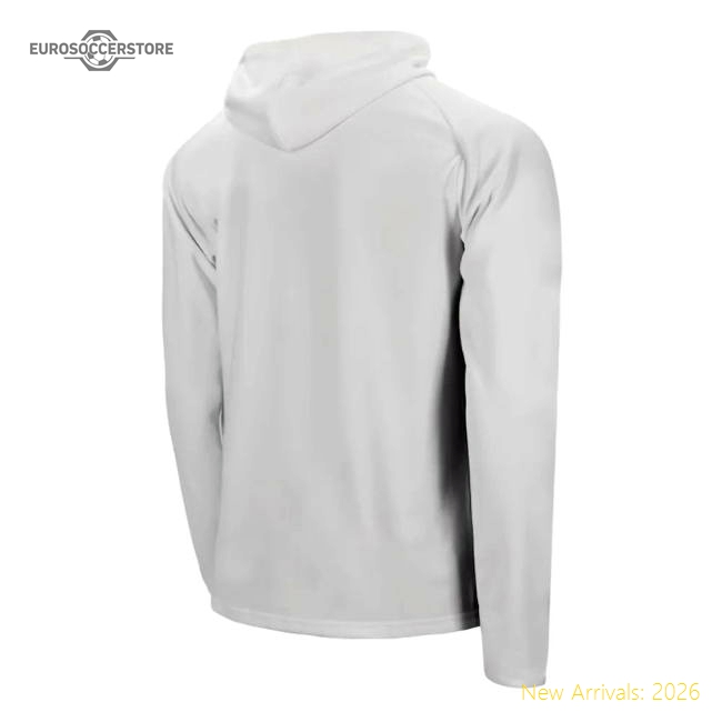 2024-2025 Lazio Hooded Walkout Jacket (White)-Vantage Point Soccer