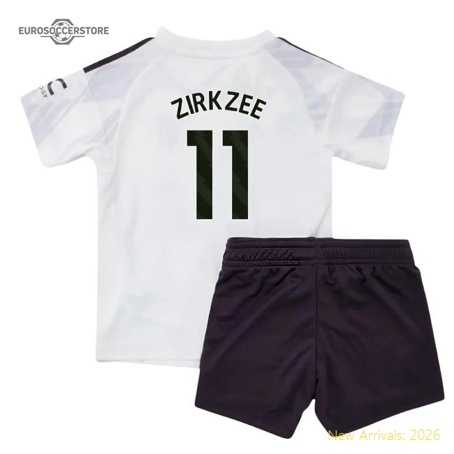 2025-2026 Man Utd Away Baby Kit (Zirkzee 11)-Football Jersey Hub