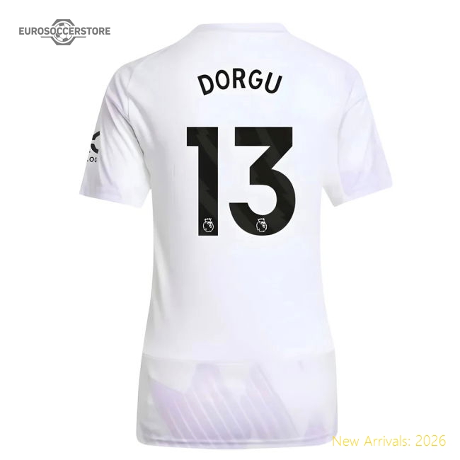 2025-2026 Man Utd Away Shirt (Womens) (Dorgu 13)-Football Jersey Hub