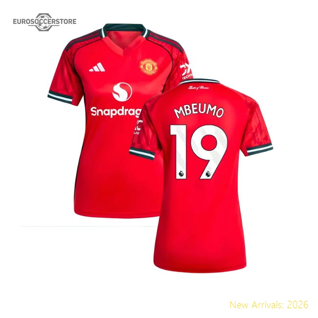 2025-2026 Man Utd Home Shirt (Womens) (Mbeumo 19)-Football Jersey Hub