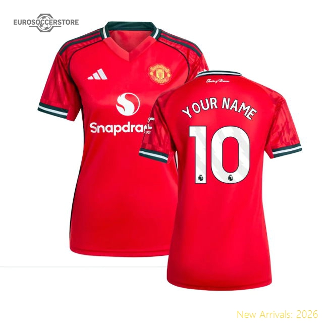 2025-2026 Man Utd Home Shirt (Womens) (Your Name)-Football Jersey Hub
