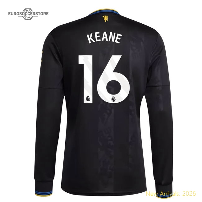 2025-2026 Man Utd Long Sleeve Third Shirt (Keane 16)-Football Jersey Hub