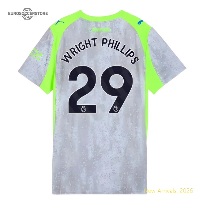 2025-2026 Man City Third Shirt (Womens) (Wright Phillips 29)-Football Jersey Hub