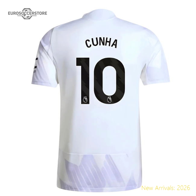 2025-2026 Man Utd Authentic Away Shirt (Cunha 10)-Football Jersey Hub