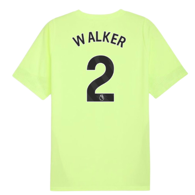2025-2026 Man City Training Jersey (Fizzy Apple) (Walker 2)-Football Shirts Shop