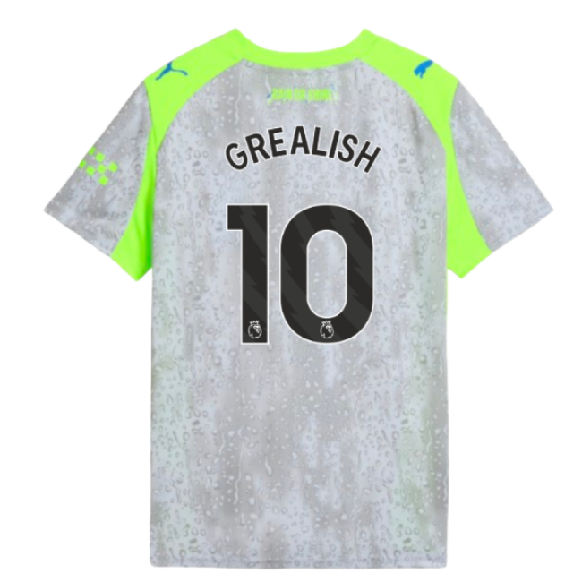 2025-2026 Man City Third Shirt (Kids) (Grealish 10)-Football Jersey Hub