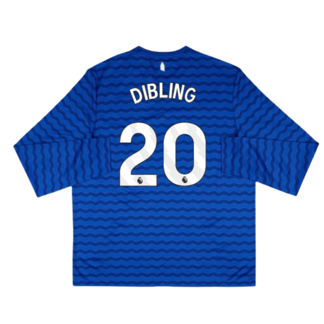 2025-2026 Everton Home Long Sleeve Shirt (Dibling 20)-Football Jersey Hub